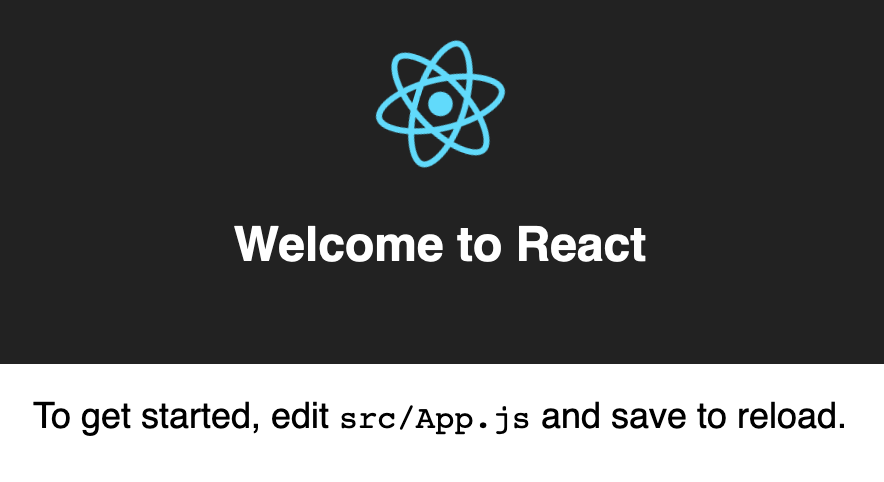 [[Screenshot of a React app welcome page]]