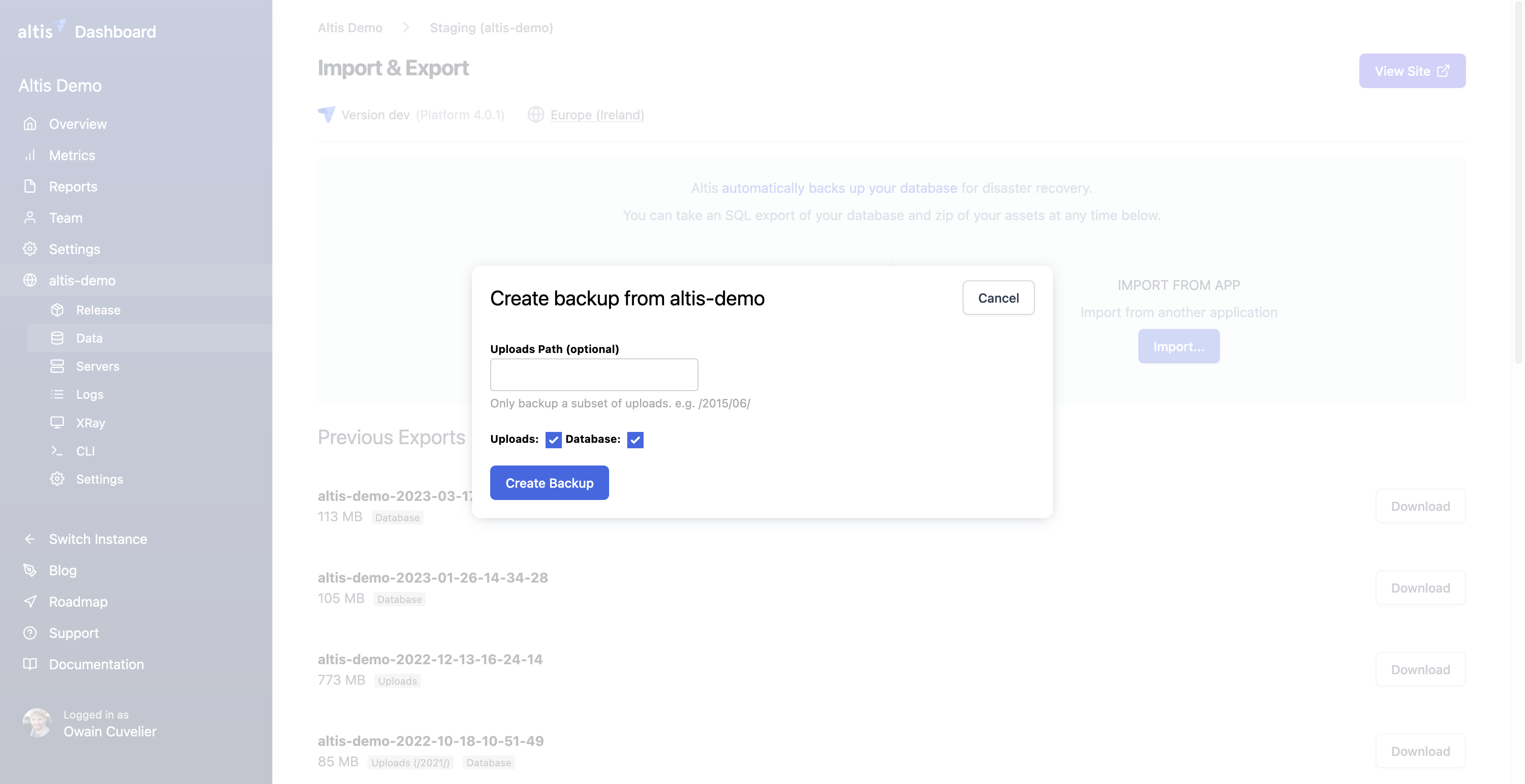 [[export modal]]
