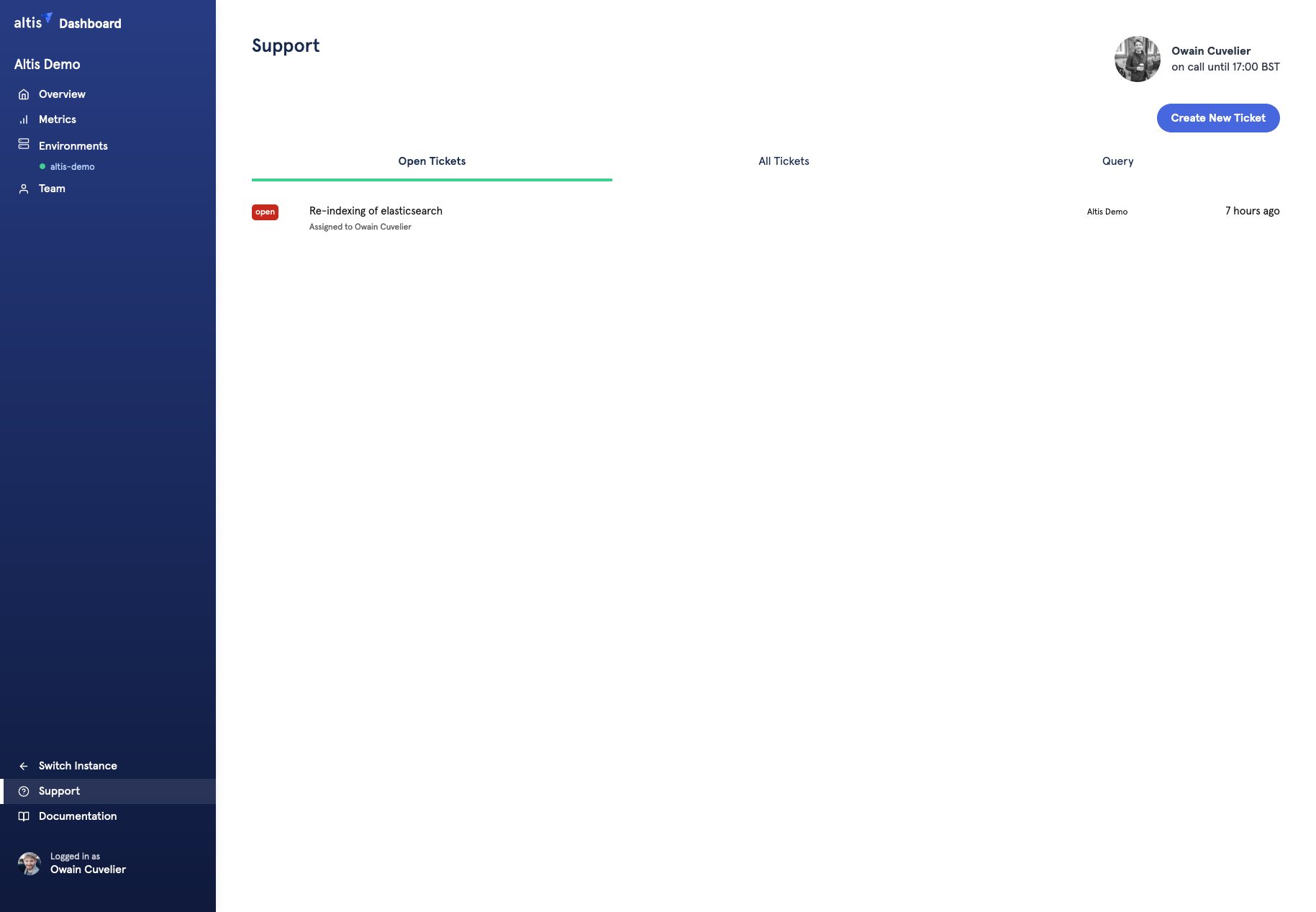 [[Altis Dashboard support link]]