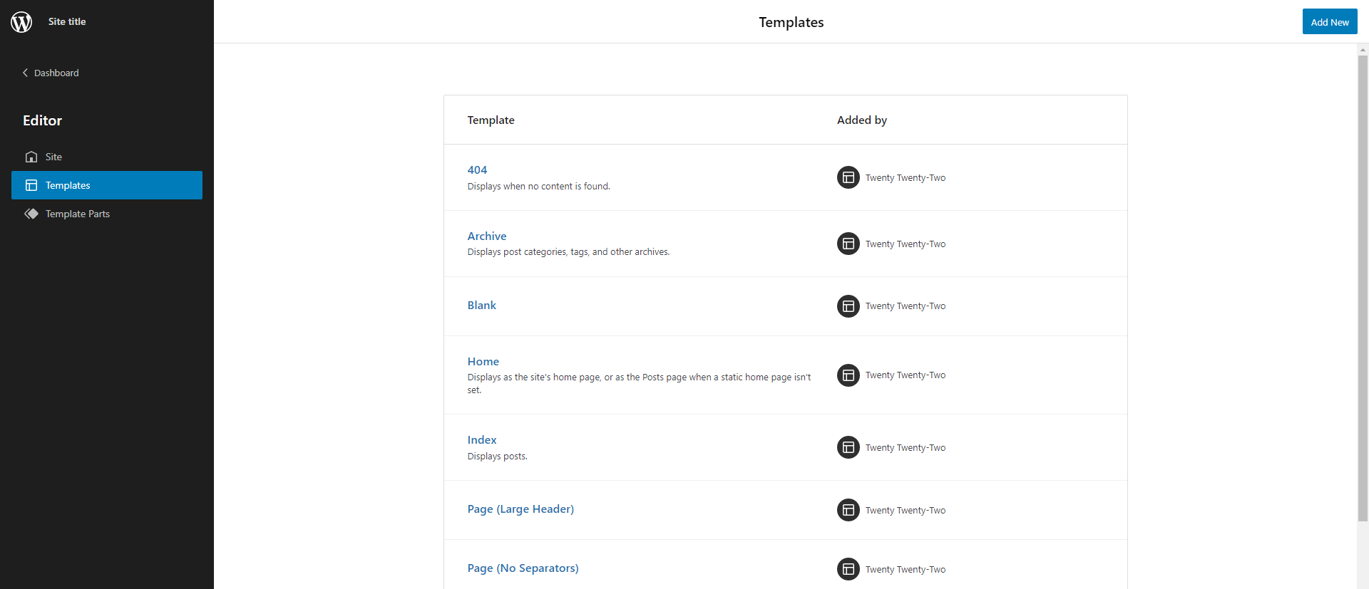 [[FSE Site Editor]]