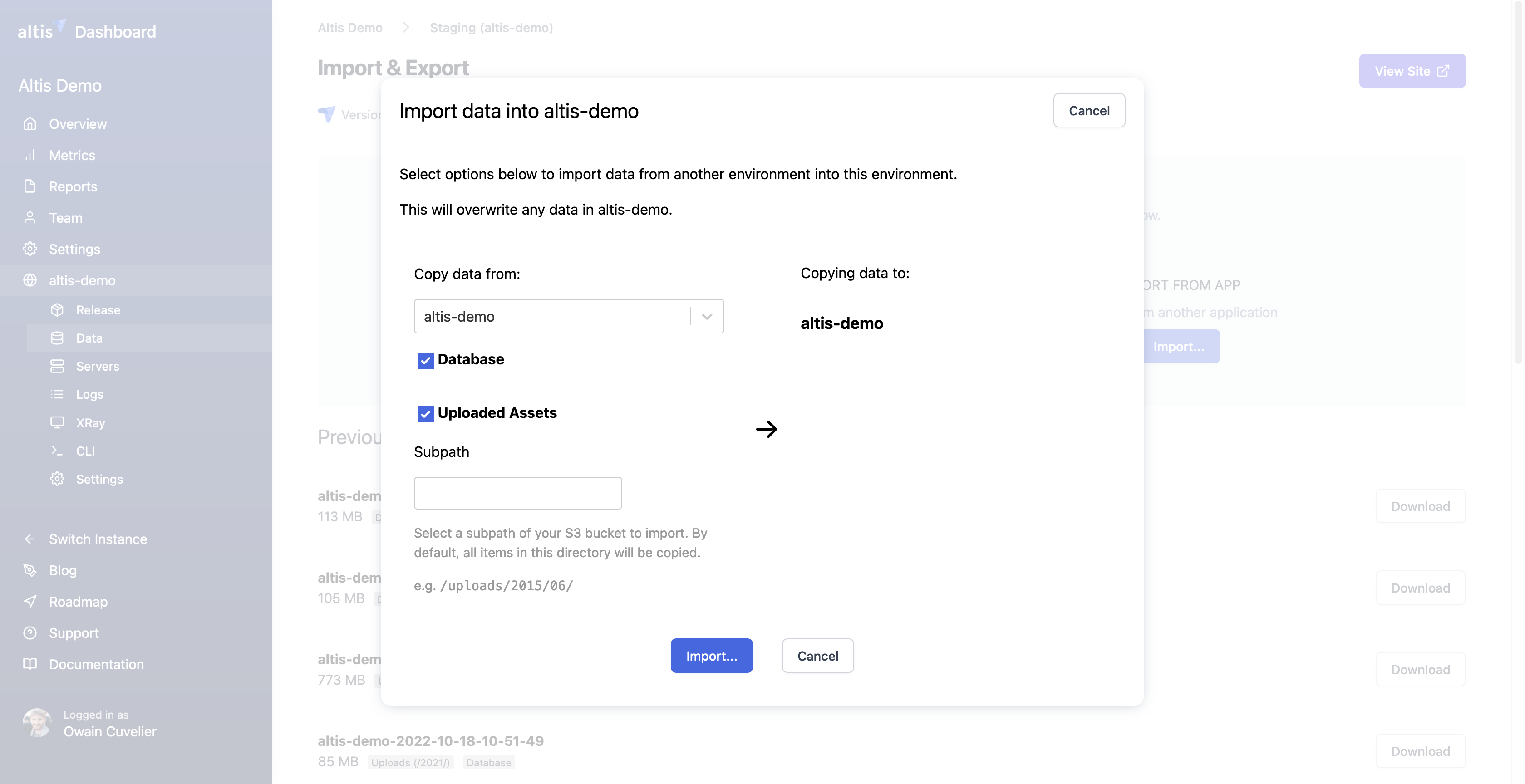 [[import modal]]