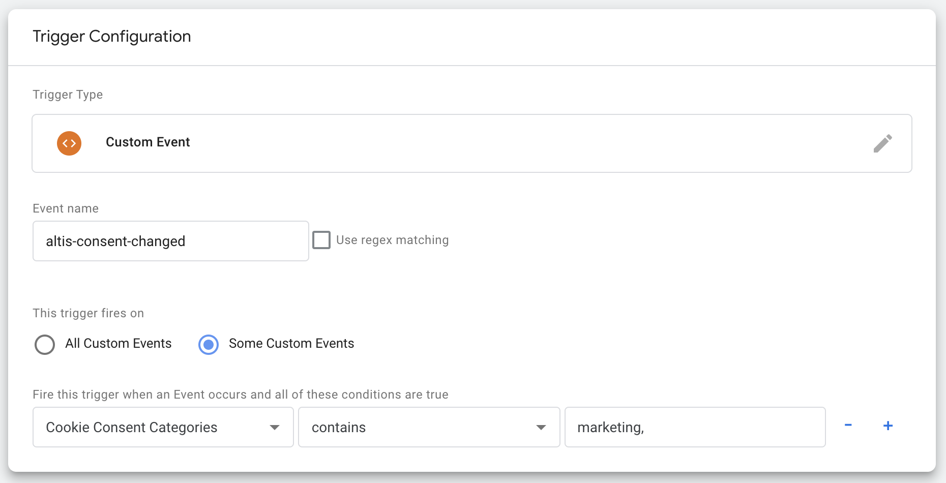 Adding a Tag Manager trigger